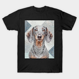 Dog Portrait - Dachshund T-Shirt